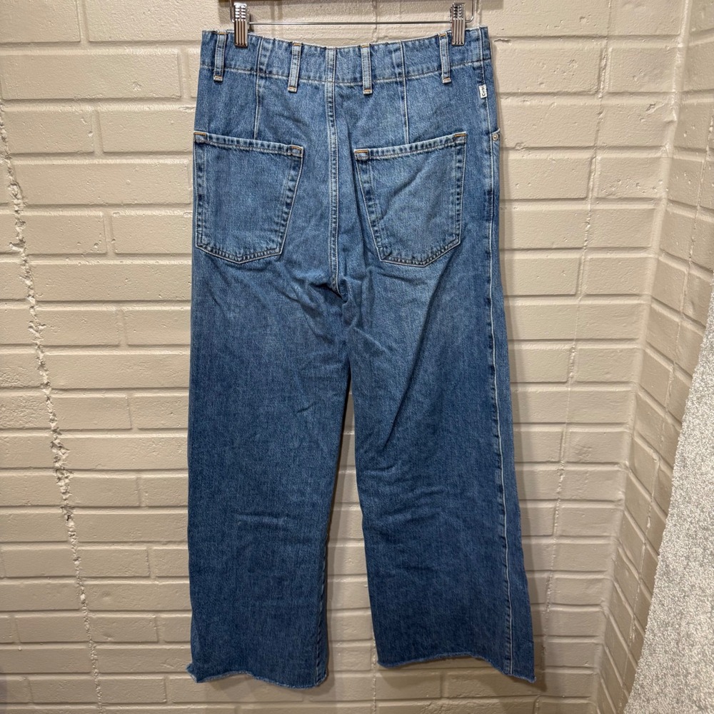 Citizens of Humanity Paloma Utility Trouser Wide Leg Raw Hem Jeans Sz 25 Altered - Picture 7 of 16